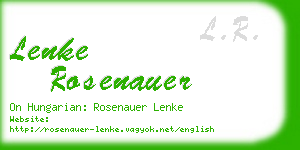 lenke rosenauer business card